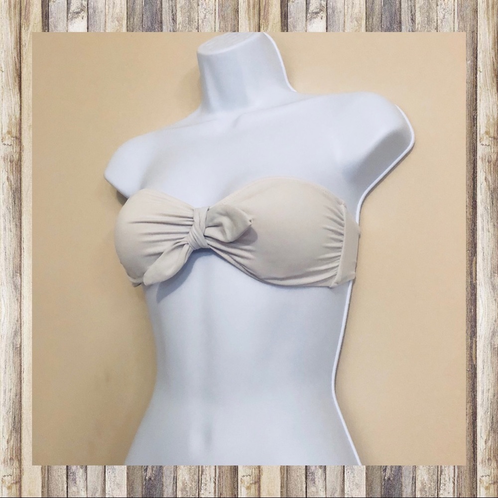 Victoria’s Secret Strapless Off-White Bikini Top